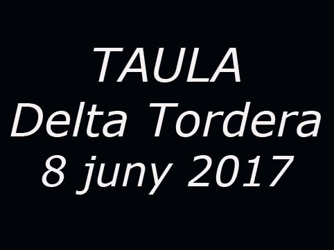 Taula Delta Tordera 8 juny 2017